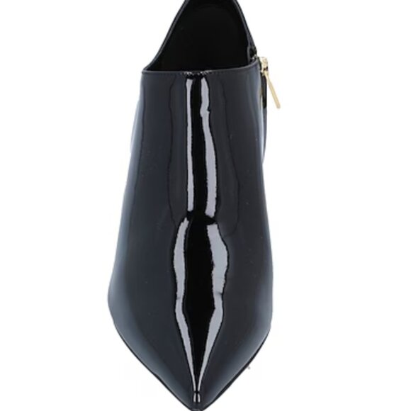 Ferragamo Black Patent Leather Ankle Booties - Picture 2 of 11